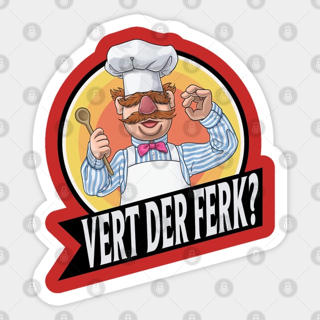 Vintage color Vert Der Ferk Sticker by Sidomulyostore